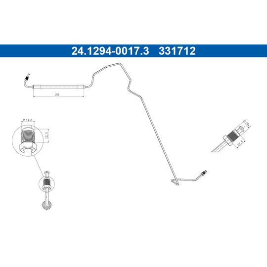 24.1294-0017.3 - Brake Hose 