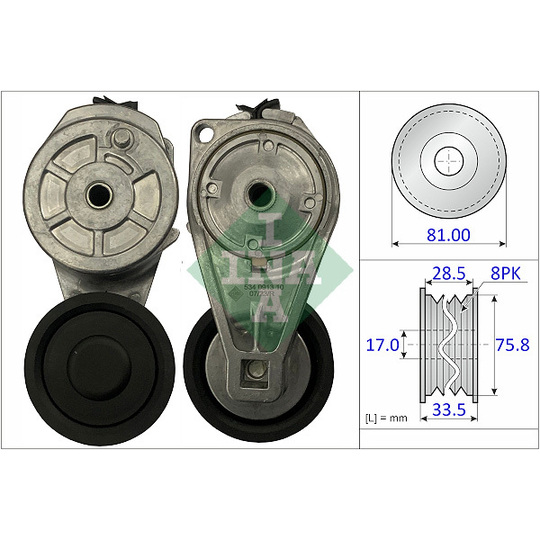 534 0913 10 - Belt Tensioner, V-ribbed belt 