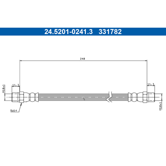 24.5201-0241.3 - Brake Hose 