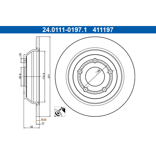 24.0111-0197.1 - Brake Disc 