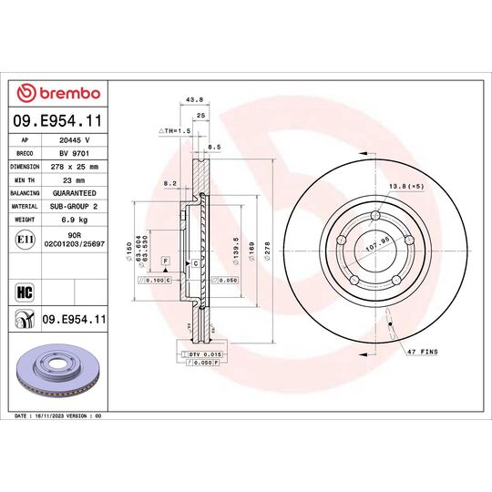 09.E954.11 - Brake Disc 