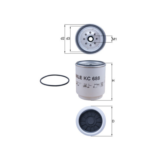 KC 688D - Fuel filter 