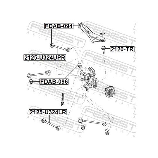 2125-U324UPR - Track Control Arm 