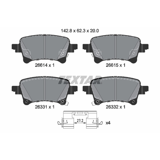 2661401 - Brake Pad Set, disc brake 