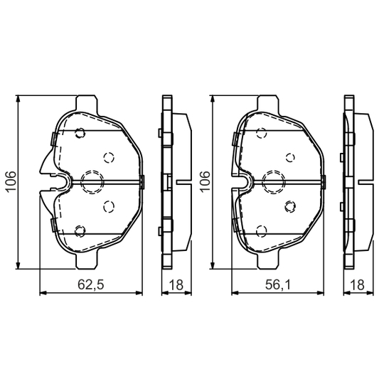 0 986 495 442 - Brake Pad Set, disc brake 