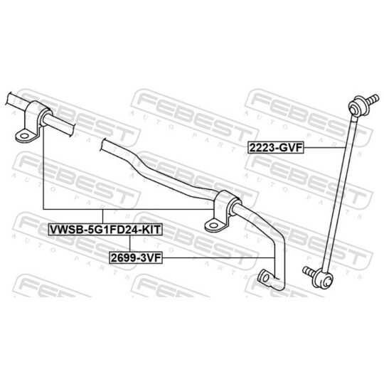 2699-3VF - Stabiliser Bar, suspension 