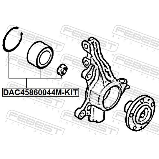 DAC45860044M-KIT - Wheel Bearing Kit 