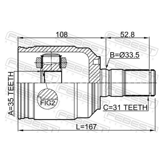 2211-MQ4FLH - Liigendlaager, veovõll 