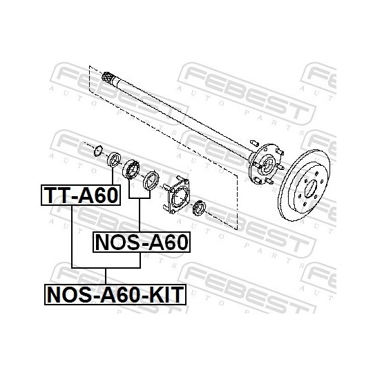 NOS-A60-KIT - Bearing, drive shaft 