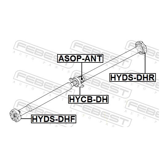 HYDS-DHF - Joint, propshaft 