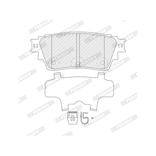 FDB5540 - Brake Pad Set, disc brake 