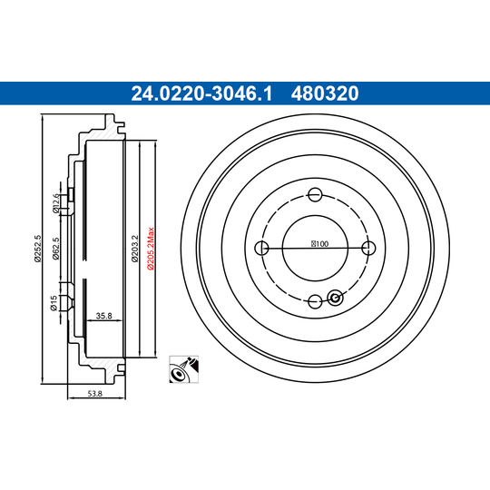 24.0220-3046.1 - Piduritrummel 