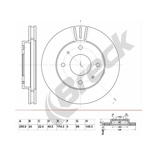 BR 381 VA100 - Brake Disc 