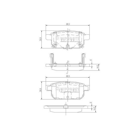 N3618002 - Brake Pad Set, disc brake 