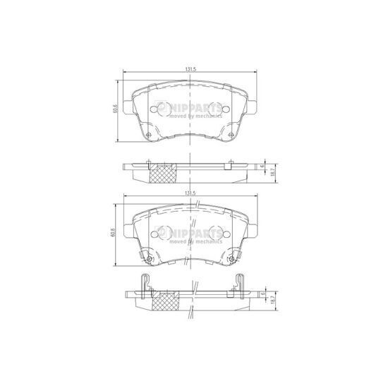 N3600331 - Brake Pad Set, disc brake 