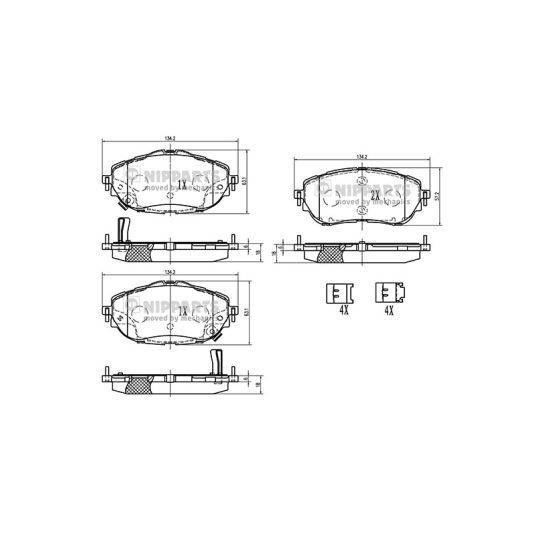 N3602150 - Brake Pad Set, disc brake 