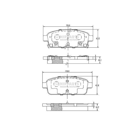 N3610906 - Brake Pad Set, disc brake 