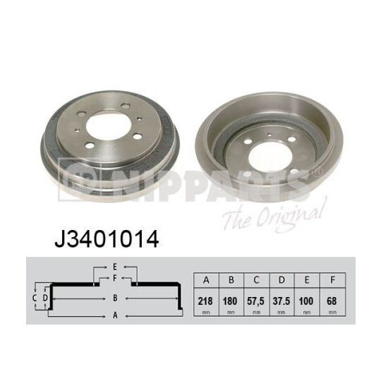 J3401014 - Brake Drum 