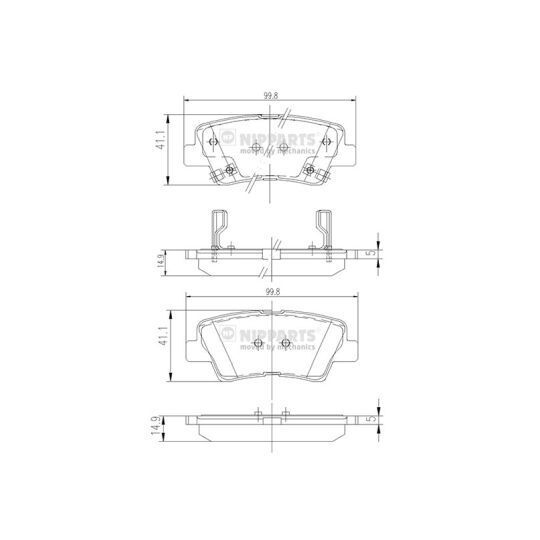 N3610311 - Brake Pad Set, disc brake 