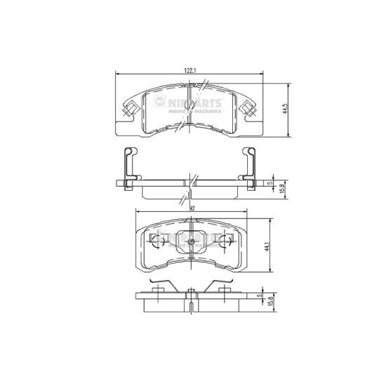 N3606021 - Brake Pad Set, disc brake 