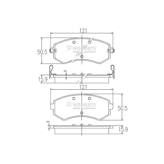 J3601060 - Brake Pad Set, disc brake 