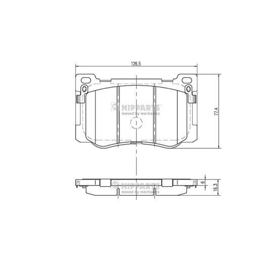 N3600549 - Brake Pad Set, disc brake 