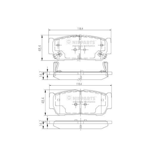 N3610402 - Brake Pad Set, disc brake 