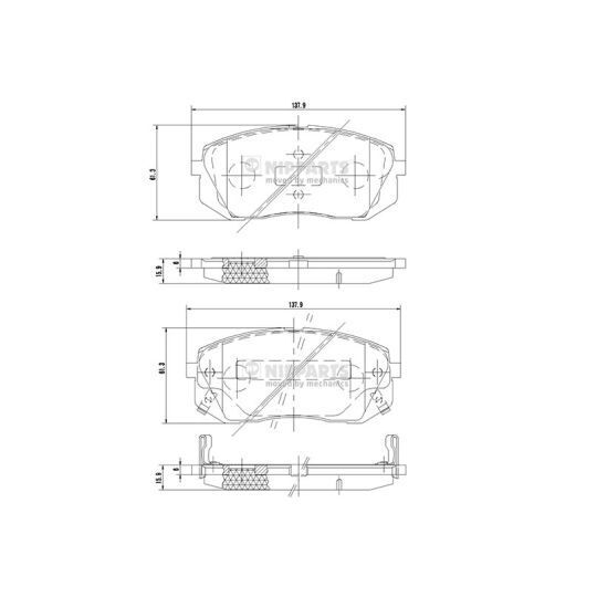 N3600330 - Brake Pad Set, disc brake 