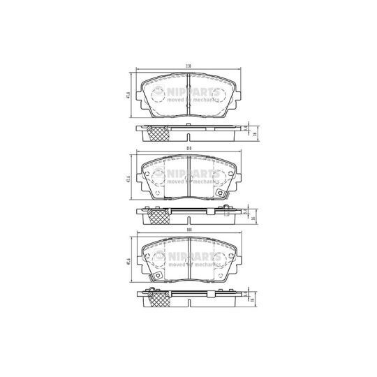 N3600332 - Piduriklotsi komplekt, ketaspidur 