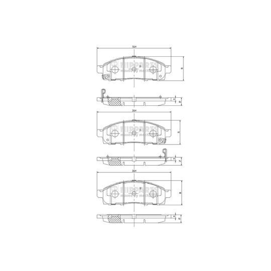 N3601101 - Brake Pad Set, disc brake 