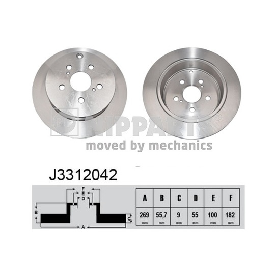 J3312042 - Bromsskiva 