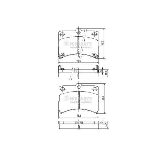 J3606020 - Brake Pad Set, disc brake 