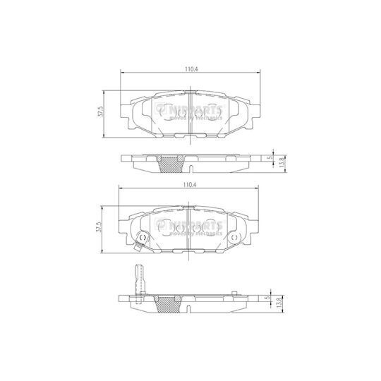 N3617004 - Brake Pad Set, disc brake 