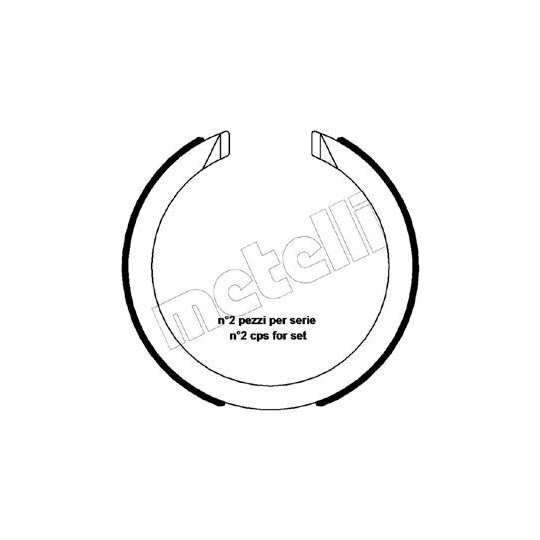 53-0483 - Bromsbackar, sats, parkeringsbroms 