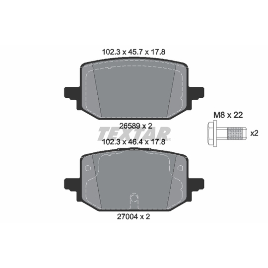 2658904 - Brake Pad Set, disc brake 