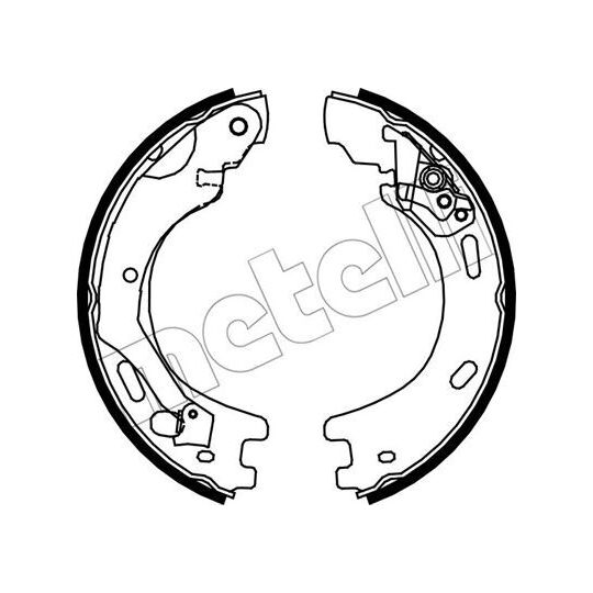 53-0376 - Bromsbackar, sats, parkeringsbroms 