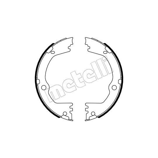 53-0532 - Brake Shoe Set, parking brake 