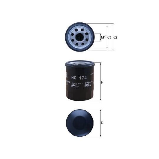 HC 174 - Hydraulic Filter, automatic transmission 