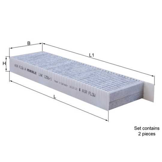 LAK 1256/1/S - Filter, interior air 