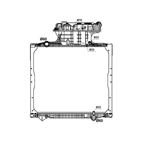 500018 - Radiaator, mootorijahutus 