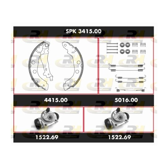 SPK 3415.00 - Brake Set, drum brakes 