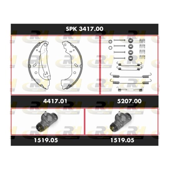 SPK 3417.00 - Bromssats, trumbroms 