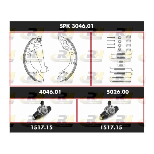 SPK 3046.01 - Brake Set, drum brakes 