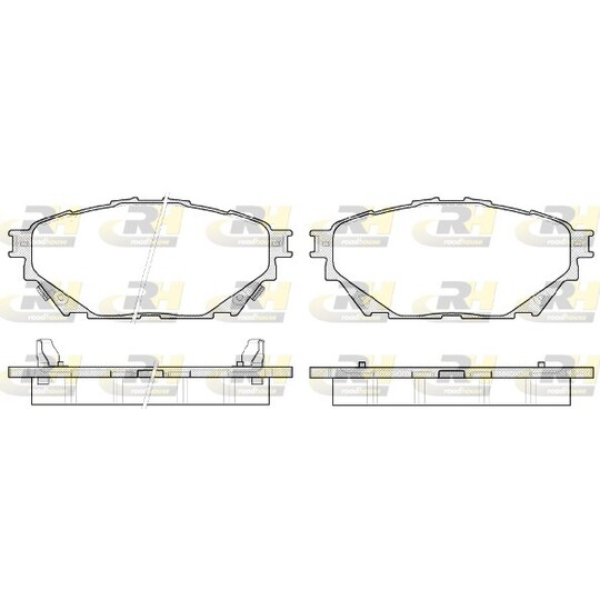 21544.04 - Brake Pad Set, disc brake 