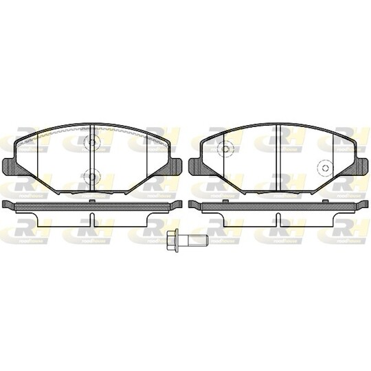 21553.00 - Brake Pad Set, disc brake 