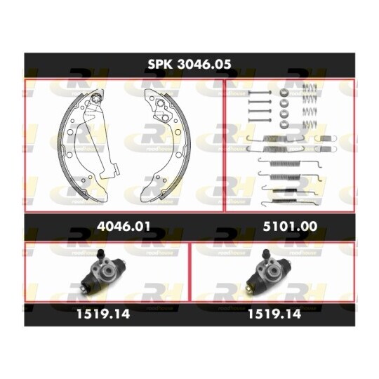 SPK 3046.05 - Brake Set, drum brakes 