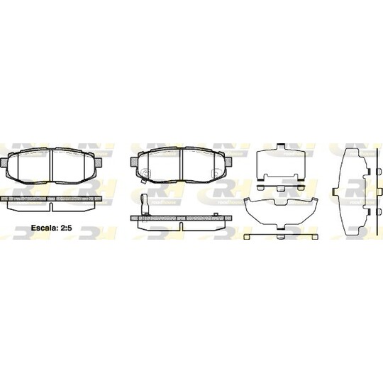 21228.01 - Brake Pad Set, disc brake 