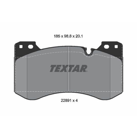 2289101 - Brake Pad Set, disc brake 