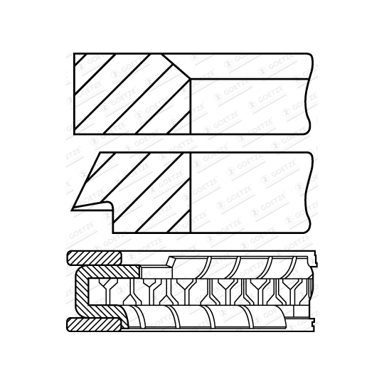 08-424800-40 - Kolvirõngakomplekt 