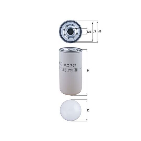 KC 757 - Fuel filter 